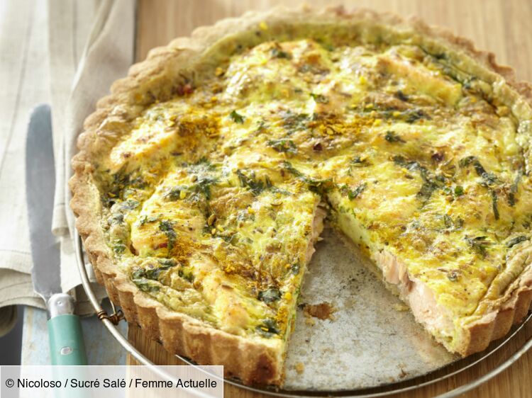 Quiche au saumon frais découvrez les recettes de cuisine de Femme