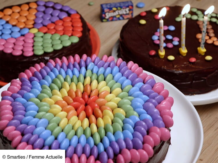 Gâteau d anniversaire aux smarties rapide découvrez les recettes de