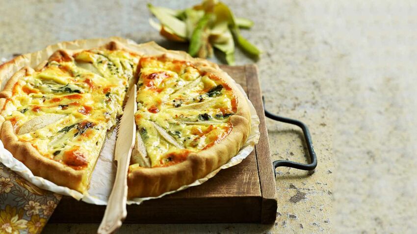 Tarte fine aux poires et à la fourme d Ambert par Laurent Mariotte