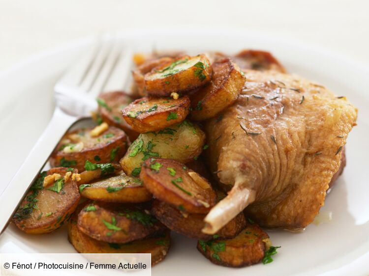 Confit de canard aux deux pommes découvrez les recettes de cuisine de