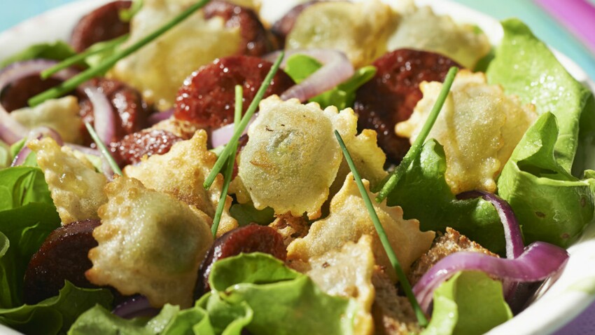 Salade De Ravioles Et Chorizo La Plancha Rapide D Couvrez Les