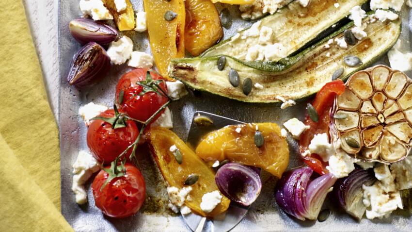 Légumes rôtis à la plaque rapide découvrez les recettes de cuisine de