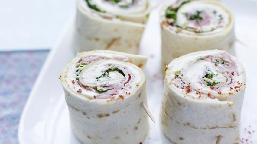 Wrap Au Jambon Cuit Facile Et Rapide D Couvrez Les Recettes De Cuisine De Femme Actuelle Le Mag