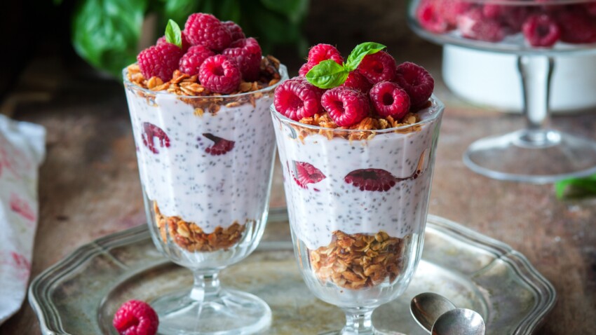 Pudding Aux Graines De Chia Et Framboises En Verrines Facile Et Rapide