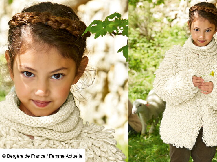 Mod Le De Tricot Gratuit Le Snood Cru Pour Enfant Femme Actuelle