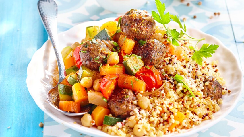 Couscous facile aux boulettes de bœuf rapide découvrez les recettes