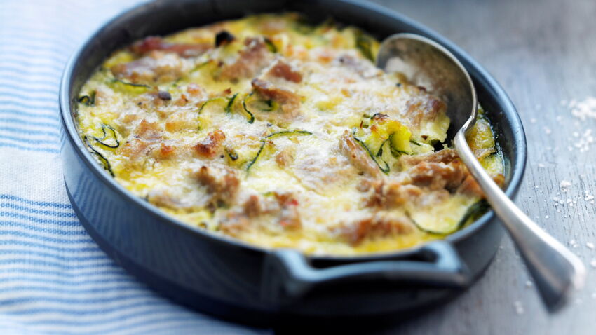 Clafoutis de thon courgettes et chèvre frais à lorigan rapide