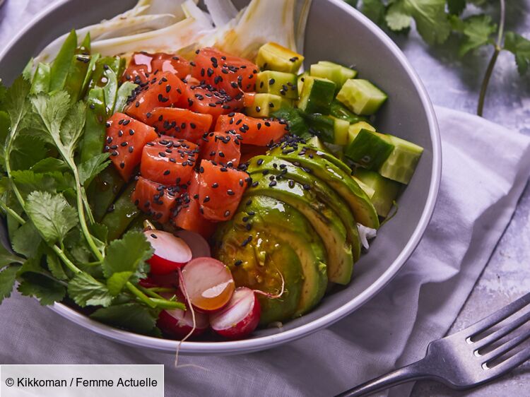 Poke Bowl Au Saumon Rapide D Couvrez Les Recettes De Cuisine De Femme Actuelle Le Mag