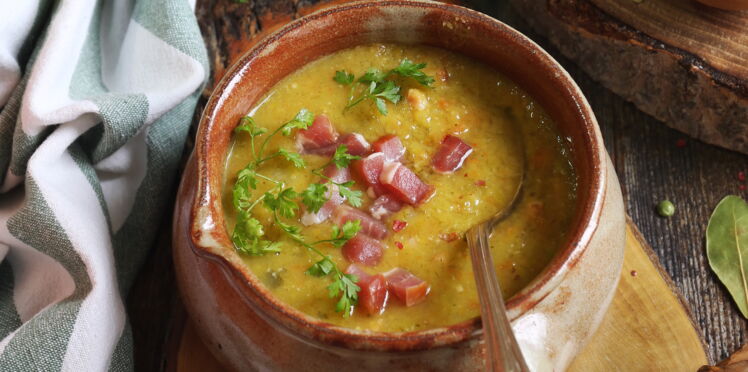 Soupe De Pois Cass S Aux Lardons D Couvrez Les Recettes De Cuisine De