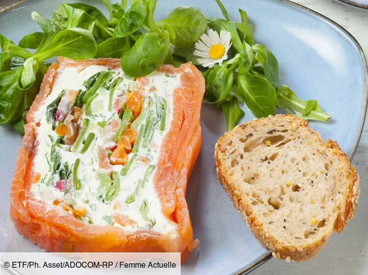 Terrine froide de saumon fumé aux herbes et petits légumes rapide découvrez les recettes de