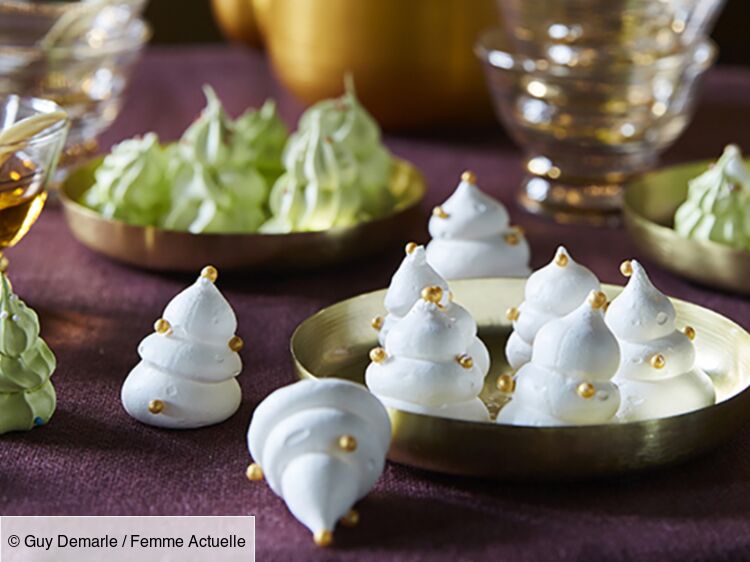 Meringues Sapins De No L D Couvrez Les Recettes De Cuisine De Femme