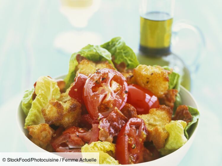 Salade à la pancetta façon panzanella facile et rapide découvrez les