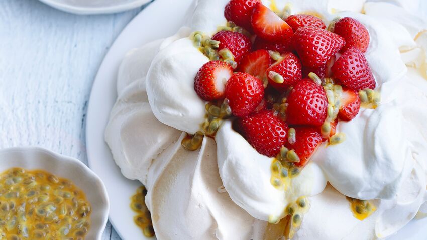 Pavlova Aux Fraises Et Fruit De La Passion Facile D Couvrez Les