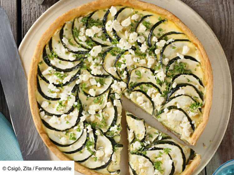 Tarte courgettes et feta facile et rapide découvrez les recettes de