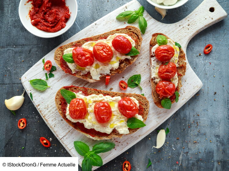 Bruschetta Au Four La Recette Aux Tomates Cerises Confites Et Burrata