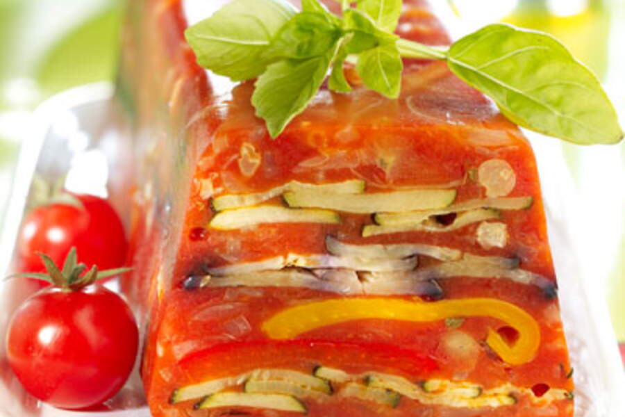 Les terrines végétariennes de l'été de la fraîcheur et de la