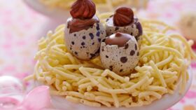 De la pralinoise pour Mounette – Roulé tout praliné: génoise au pralin,  ganache pralinoise, décor chocolat blanc