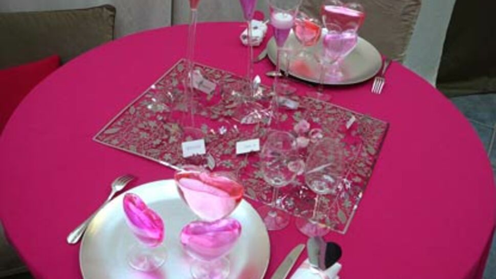 Une table de fête pour la Saint Valentin