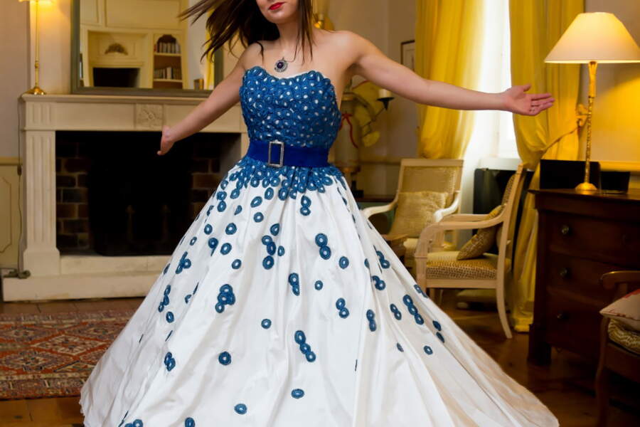 On ose la robe de mari?�e color?�e - Femme Actuelle