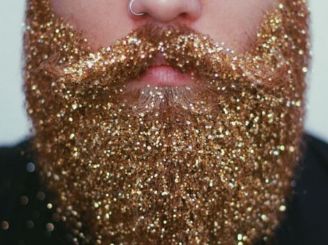 La barbe à paillettes, nouvelle tendance pour les fêtes ?