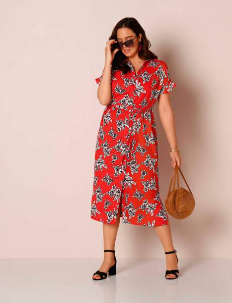 robe chemise femme ronde