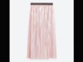 Nouveautés Zara : la jupe plissée brillante