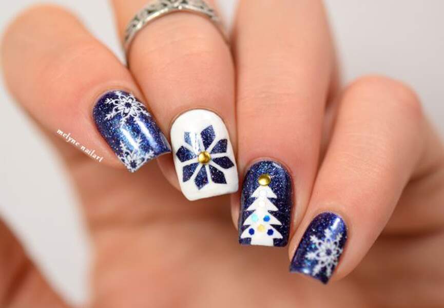 20 Inspirations Nail Art Pour Noël - Femme Actuelle