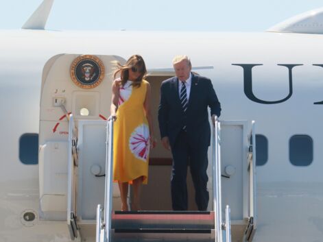 Melania Trump fait sensation à peine descendue de l'avion pour assister au G7