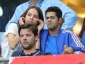 Mélissa Theuriau et son mari  au match de la finale de l'Euro 2016 