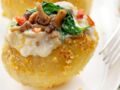 Pommes de terre farcies épinards-champignons