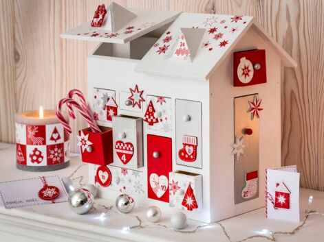 Une décoration de Noël tradi en rouge et blanc
