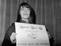 Françoise Hardy reçoit le Grand Prix du Disque de l'Académie Charles Cros le 12 mars 1963.