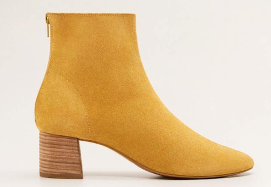bottines moutarde