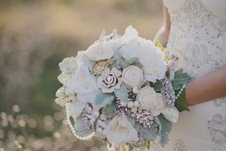 Des idées pour un bouquet de mariée sans fleurs - Femme Actuelle