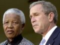 Nelson Mandela et George W Bush en 2001 
