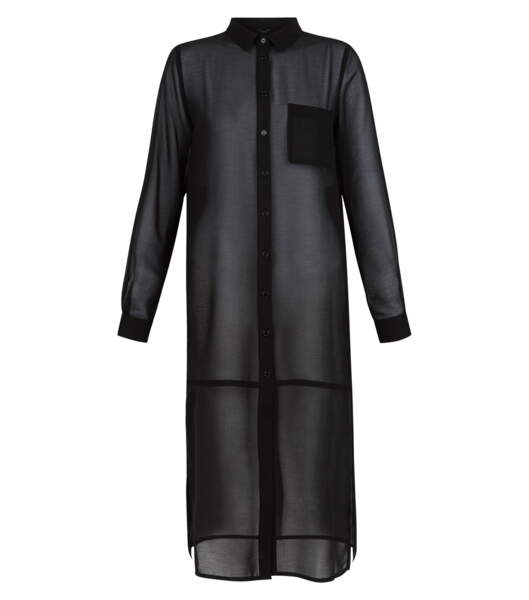 Chemisier Transparent James Lakeland Noir Taille M, Style Kaftan Plage, Manches 3/4, Neuf