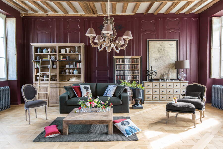 Une déco de salon esprit campagne - Femme Actuelle