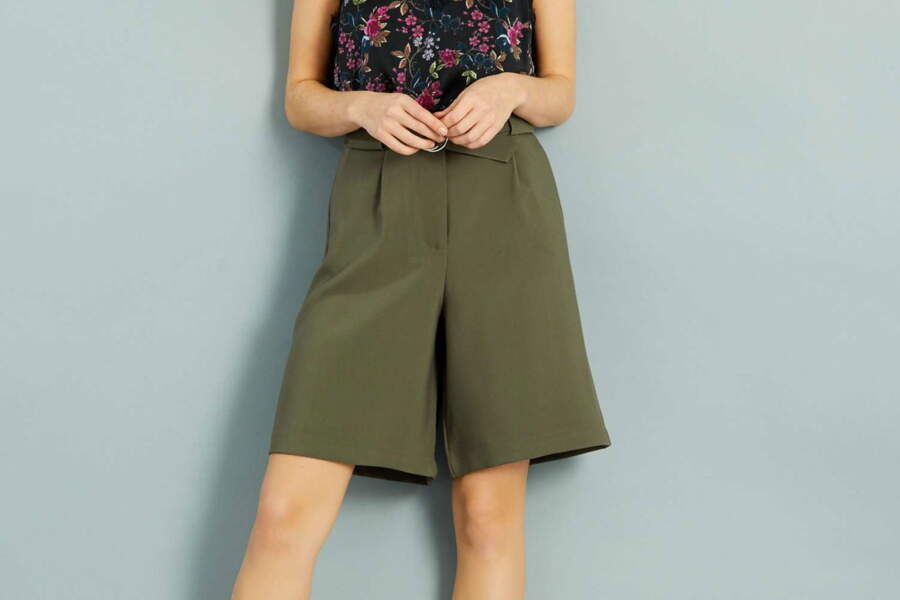 Shorts Et Bermudas Femme été - Coupe Confortable, Tissu Léger - Pour Sport, Détente, Casual - Taille élastiquée