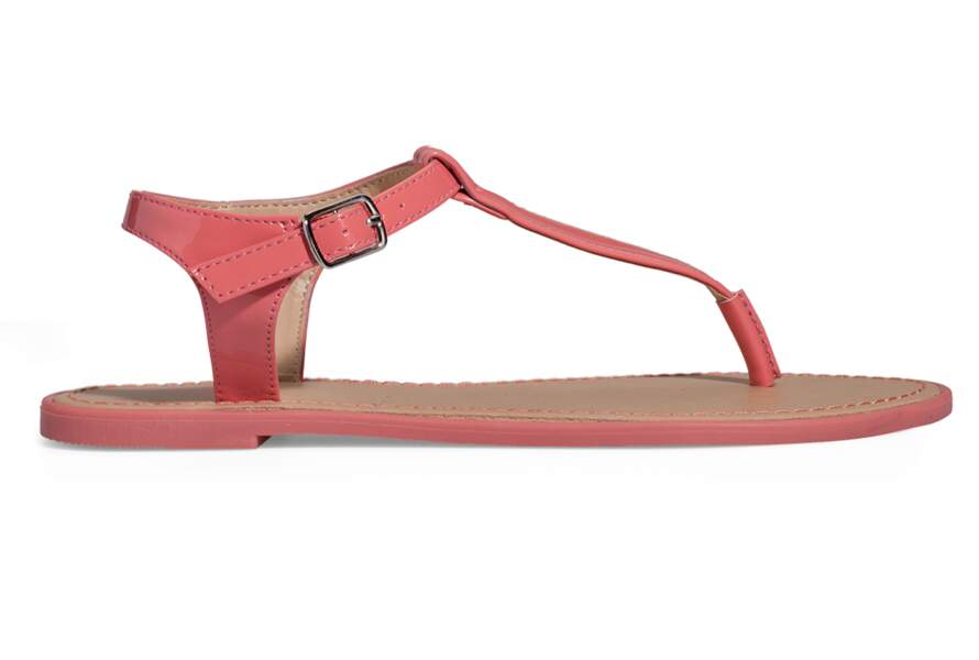 sandales femme corail