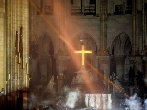Incendie à Notre-Dame de Paris : les premières images impressionnantes de l’intérieur de la cathédrale