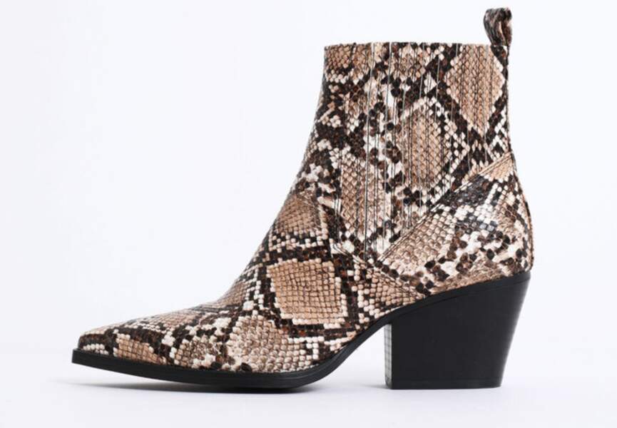 look avec bottines python