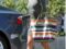 Eva Longoria et son cabas multicolore