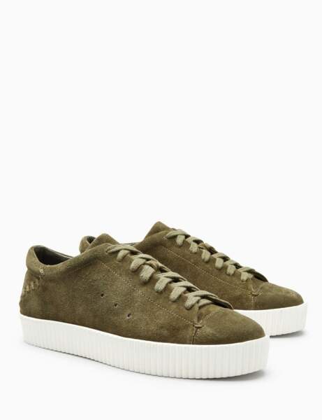 basket kaki femme