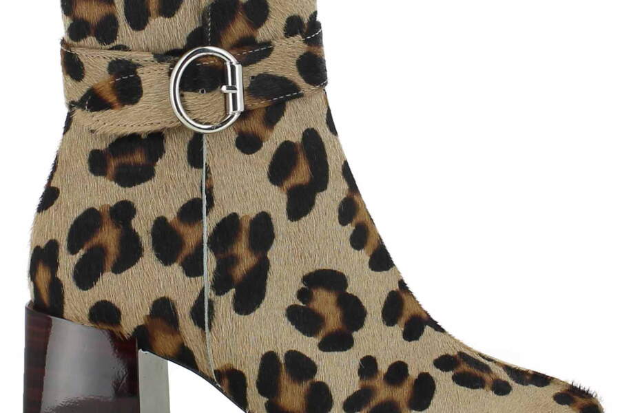 look bottines leopard