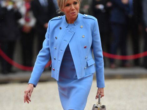 Brigitte Macron et ses looks en bleu