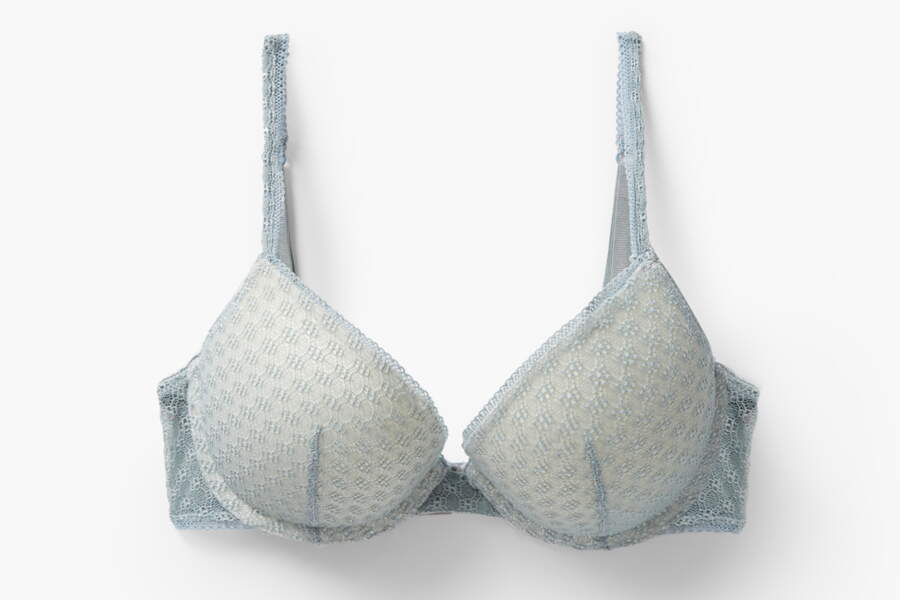 Soutien-gorge Push-up à Armatures En Dentelle Rouge - Taille 28B, Rembourré, Sans étiquettes