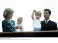 Le prince William, 1985, le prince Harry, la princesse Diana et le prince Charles