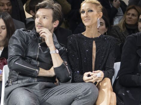 Celine Dion et Pepe Munoz plus complices que jamais au défilé d'Alexandre Vauthier à la Fashion Week