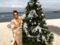 Eva Longoria fête Noël à la plage