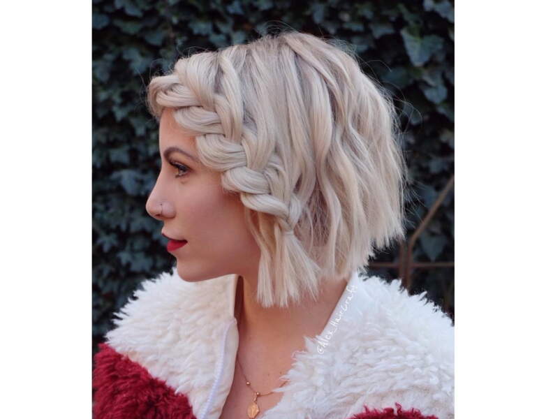 Tresse Sur Le Coté Cheveux Court
